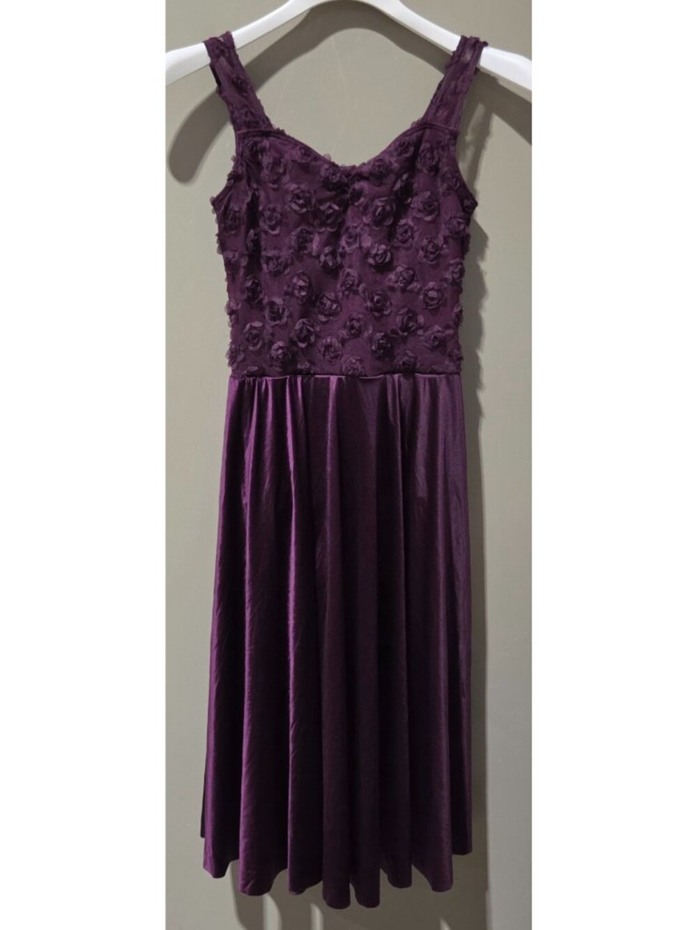 Weissman Slowly 18857 3D Rosette Lyrical Dress Dance Costume & Barrette Size MA